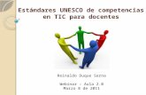 Estándares UNESCO de competencias en tic para docentes