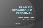 Plan de desarrollo personal Lorena