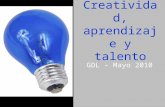 Creatividad, talento y aprendizaje