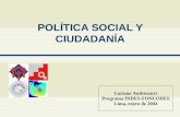 PolíTica Social y Ciudadanía