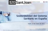 Sostenibilidad Sistema Sanitario Español