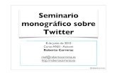 Seminario monogrfico sobre c³mo usar twitter