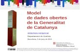 Model de dades obertes de la Generalitat de Catalunya