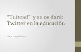 Twitter en la educación