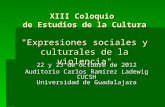 Xiii coloquio de estudios de la cultura