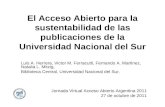 El acceso abierto para la sustentabilidad de las publicaciones de la Universidad Nacional del Sur