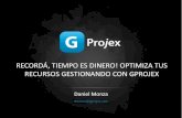 Recorda, tiempo es dinero! optimiza tus recursos gestionando con GXprojex