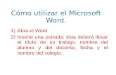 Cómo utilizar el microsoft word