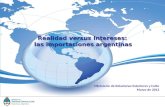 Realidad vs Intereses: Importaciones Argentinas