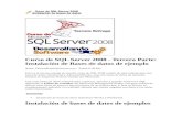 Curso de SQL Server 2008 - Tercera Parte Instalación de Bases de datos de ejemplo