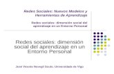 Redes Sociales dimensión social del aprendizaje en un entorno personal