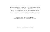 Absalón Machado. Ensayos para la Historia de la Politica de Tierras en Colombia. 2009