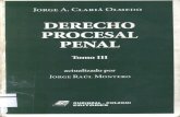 Derecho Procesal Penal - Tomo III - Jorge Claria Olmedo