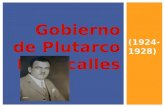 Gobierno de Plutarco Elías Calles (1924-1928)