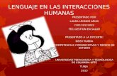 Lenguaje en Las Interacciones Humanas Laura Arias
