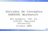 Servidor de Conceptos AGROVOC workbench