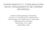 CONOCIMIENTO Y COMUNICACIÓN EN EL PENSAMIENTO DE PIERRE BOURDIEU