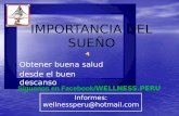 Importancia del sueño wellness Perú