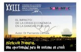 EL IMPACTO DE LA CRISIS ECONÓMICA EN LA SANIDAD PÚBLICA
