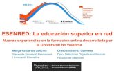 ESENRED: La educación superior en red, Universitat de València