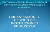 Organizacion Instituciones Educativas