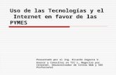 Uso de las Tecnologías y el  Internet en favor de las PYMES -  Ricardo Zegarra