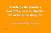 Modelos de análisis morfológico y sintáctico de oraciones simples.pps