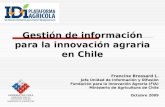Gestión de información para la innovación agraria en Chile
