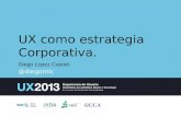 UX como estrategia Corporativa - UX2013