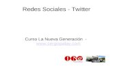 Redes Sociales (Twitter)