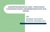 Jurisprudencia  proceso contencioso administrativo  en peru