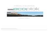 Pantalla Acustica Ecoplak Innova Memoria Tecnica