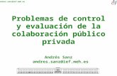 Problemas de control y evaluación de la colaboración público privada - Ponencia de Andrés Sanz