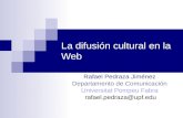 Difusion Cultural En La Web