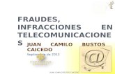 Fraudes, infracciones en Telecomunicaciones
