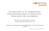 Introducción a la cooperación para el desarrollo
