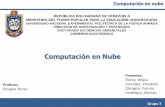Presentación Computación en Nube Venezolana CONUVEN