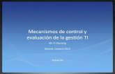IT planning: Mecanismos de control y evaluación de gestión TI