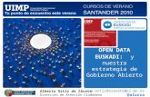 opendata euskadi en la estrategia vasca de Gobierno abierto