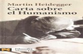 Carta sobre el humanismo de heiddeger
