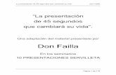 La Presentacion de 45 Segundos que cambiara su vida - Don Failla