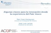 Algunas claves para la innovación desde la experiencia del País Vasco