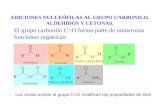 Adición nucleofílica al grupo carbonilo