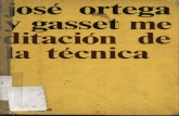 Meditación de la técnica. José Ortega y Gasset. atek