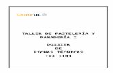 DOSSIER FICHAS TÉCNICAS TRX 1101  TALLER  PASTELERÍA Y PANADERÍA