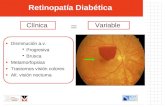 Disminución a.v. Progresiva Brusca Metamorfopsias Trastornos visión colores Alt. visión nocturna Retinopatía Diabética ClínicaVariable = Buena función.