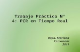 Trabajo Práctico Nº 4: PCR en Tiempo Real Bqca. Mariana Ferramola 2011.