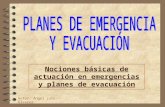 Nociones básicas de actuación en emergencias y planes de evacuación Autor: Ángel Luis Álvarez.