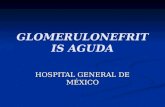 GLOMERULONEFRITIS AGUDA HOSPITAL GENERAL DE MÉXICO.