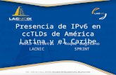 Presencia de IPv6 en ccTLDs de América Latina y el Caribe Pablo Allietti // Roque Gagliano LACNIC SPRINT.